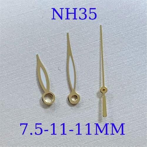 Silver Golden Green Luminous Watch Hands Accessories Watch Pointer for Japanese NH35/NH36/4R36 Movement