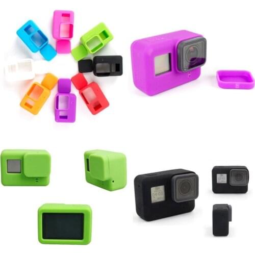 Silicone Camera Case Protective Dirtproof Skin Rubber Cover Camera Accessories For Go Pro HERO 5 6 4