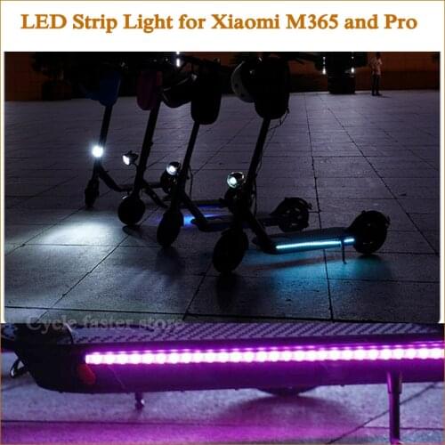 LED Strip Light Long Light Flash Flashlight Lamp for Mijia Xiaomi M365 Pro Electric Scooter Ninebot Skateboard Accessories Part