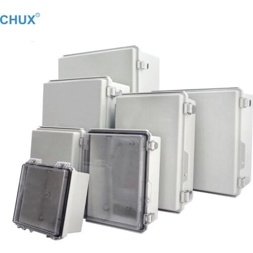 Waterproof Electrical Junction Box With Hasp Outdoor Sealed Switch Power Plastic Enclosure Case Electrical Distribution boxes