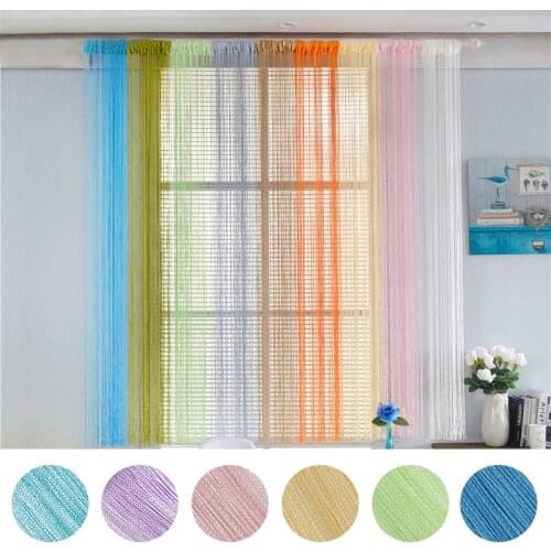1x3m Multi-color Thread Line Curtains for Living Room Door Wall Window Panel Tassel Curtains bedroom Window curtain Decoration