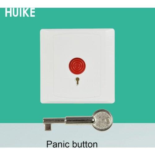 10 PCS Plastic wired emergency button For alarm system key to restoration NC NO signal optional GSM alarm system push alarm