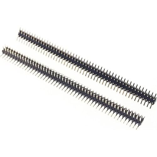 100pcs 2x50 P 50 Pin 1.0 mm Pin Header male dual row Straight PCB SMT Insulator height 1.00mm Rohs Lead Free