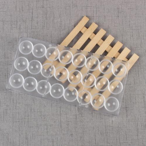 24 Grid Transparent Chocolate Mold Round Shape Making Dessert Accesories Cake Baking Mold Bakeware Tools