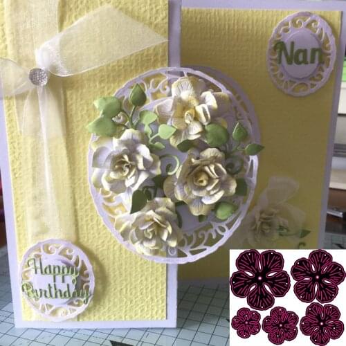 3D beautiful flowers Metal Cutting Dies Stencils For DIY Scrapbooking Paper Card Decorative Craft Dies Embossing Die Cuts New