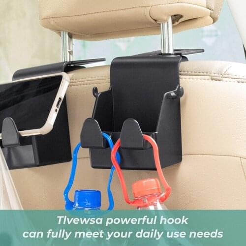 Car Seat Back Hook Concealed Multi-purpose Phone Holder Sundries Storage Seat Headrest Hanger Fastener Clip Car Accessories