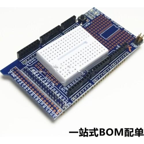 Large board MEGA2560/1280 ProtoShield V3 prototype expansion board with breadboard