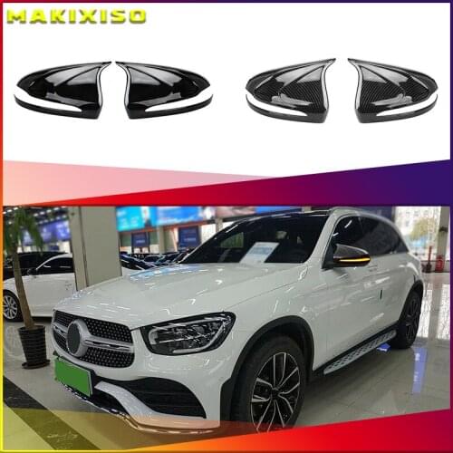 For Mercedes-Benz C260L Rearview Mirror Cover E-Class C-Class C200L E300L Carbon Fiber Reversing Shell S-Class GLC