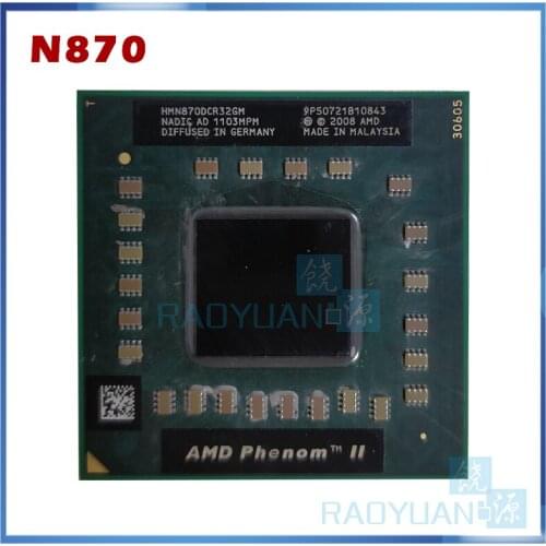 AMD Phenom II Triple-Core Mobile N870 2.3 GHz Three-Core Three-Thread CPU Processor HMN870DCR32GM Socket S1