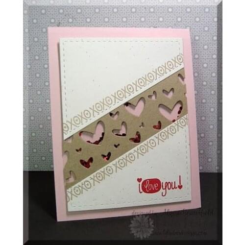 Card Decor Love Heart Edge Metal Cutting Dies Craft Scrapbooking DIY card Album Decor Scrapbooking Embossing Die Cut Die Stencil