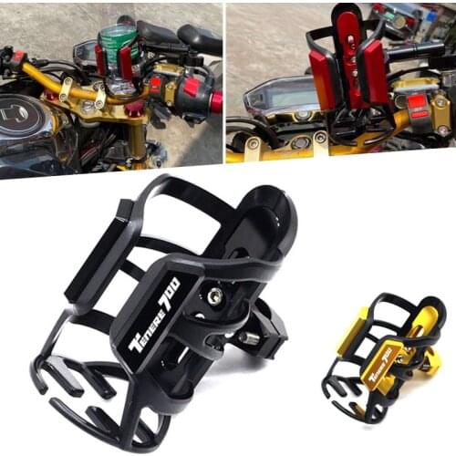 Motorcycle High Quality CNC Water Bottle Drink Cup Stand Water Cup Holder Crash Bar For YAMAHA TENERE 700 tenere 700