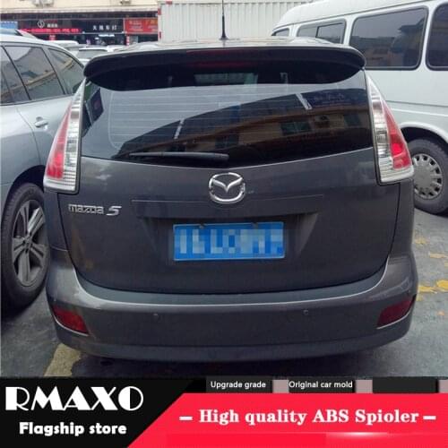 For Mazda 5 Spoiler 2006-2010 Mazda5 High Quality ABS Material Car Rear Wing Primer Color Rear Spoiler