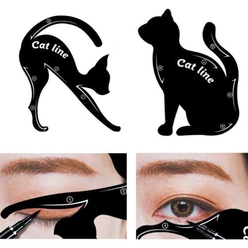 Beautiful Big Eye Makeup Tool, Black Liquid Eyeliner & Cat Eye Liner Stencil, Eye Arrow Drawing Stencil, Makeup Tools