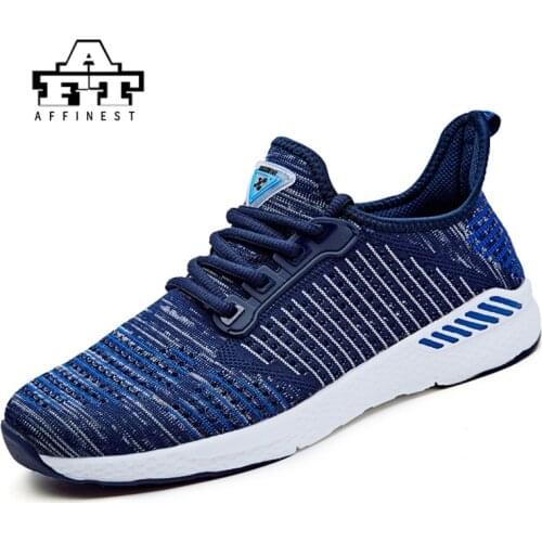 AFFINEST Unisex Breathable Running Shoes Men Sport Shoes Women Sneakers Fitness Shoes Walking Flying Weaving Shoes Lovers Shoes