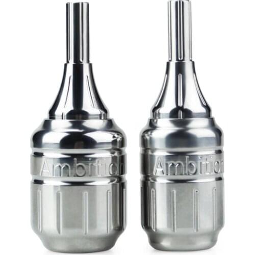 Tattoo machine stainless steel carved adjustable handle tattoo Grip one short needle Tattoo Accessory