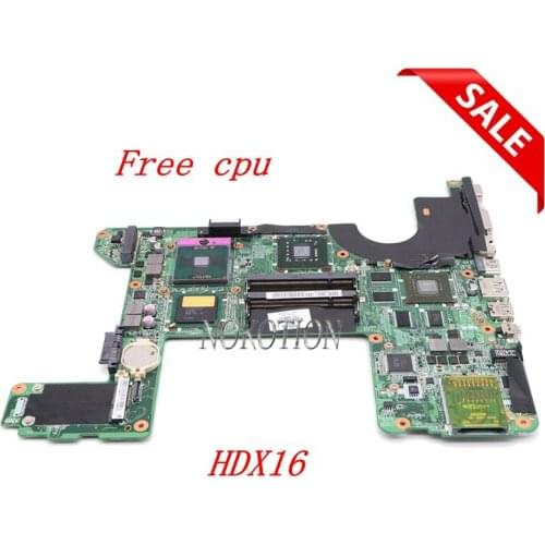 NOKOTION 496460-001 DA0UT6MB8F0 Laptop Motherboard for HP HDX16 REV F PM45 DDR2 Mainboard free cpu full tested