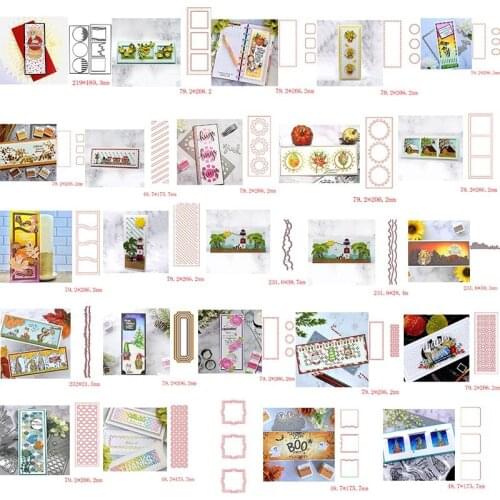 Slimline Metal Cutting Dies For Scrapbooking Craft Die Cut Card Making Embossing Stencil Album Photo Making 2021