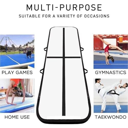 Inflatable Gymnastics Tumbling 3M/4M x1Mx0.2M Air Track Floor Trampoline Electric Air Pump Home Use/Training/Cheerleading/Beach