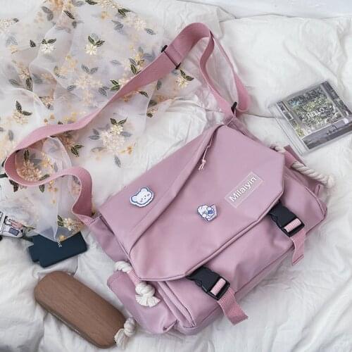 Nylon Bags for Women 2021 Purses and Handbags High Quality Bags Girls Female Casual Shoppers New Cute Messenger College Wallets