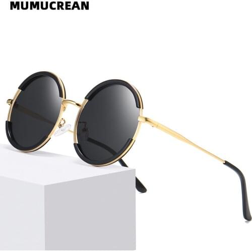 2021 New Ladies Polarized Sunglasses Fashion Round Frame Sunglasses Outdoor Travel Sunglasses