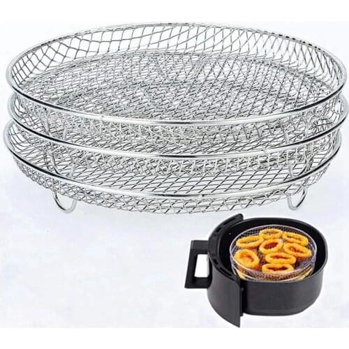 Air Fryer Accessories Three Stackable Racks for Gowise Phillips USA Cozyna Ninja Air Fryer,Air Fryer Rack