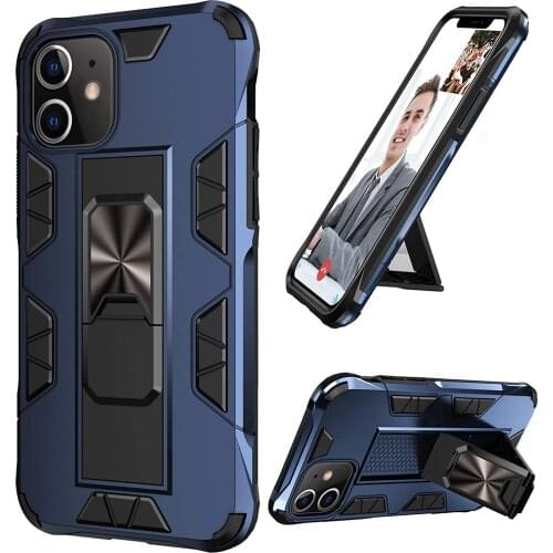 For iPhone 11 Pro Max Case Shockproof Case With Invisible Bracket Scratch-Resistant case Can Be Used With Magnetic Car Mount