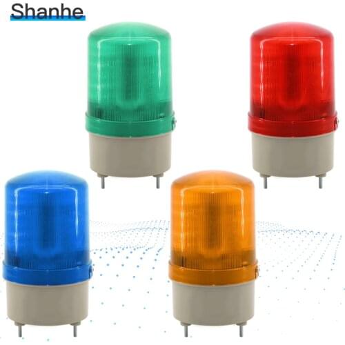 LED-1101 Rotating rotary LED strobe Alarm Lamp light siren yellow blue red green LED warning light No voice 12V 24V 110V 220V