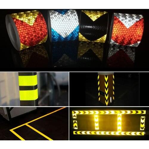 5cmx3m/Roll Reflective Stickers For Car Motorcycle Safety Warning Tape