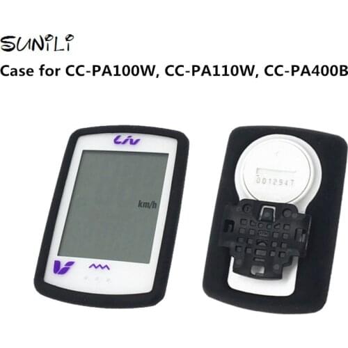 Generic Bike Gel Case for CATEYE CC-PA100W GPS Computer Quality Case for CatEye CC-PA110W Black Cover for Cateye CC-PA400B