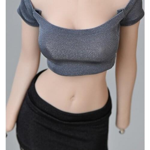 1/6 Scale Female Clothes Tight Skirt Shorts Vest T-shirt Women Fit 12" TBL UD Body