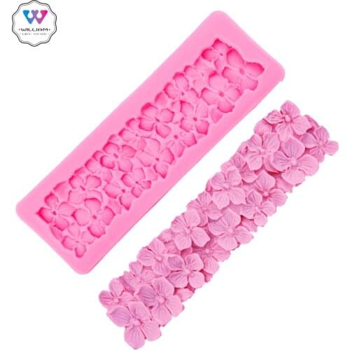 1Pcs Nail-Headed Border Flower Silicone Cake Decoration Mold for Fondant Cake Decorating Sugarcraft Resin Mold Fondant Cake Mold