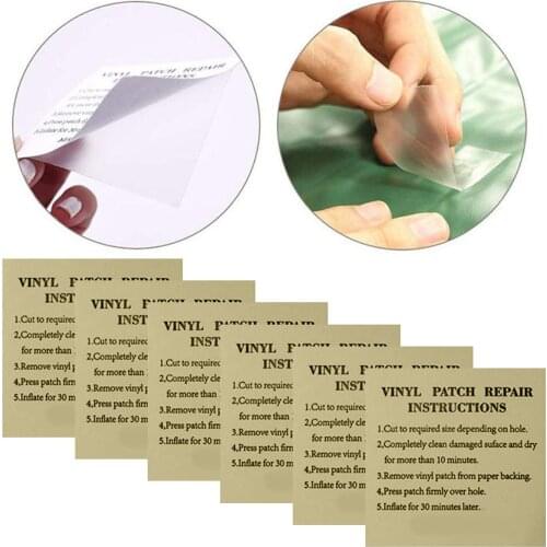 10PCS Transparent TPU Waterproof Self Adhesive Repair Tape Sticker Patches for Tent Swimming Ring Awnings Air Mattresses Repair