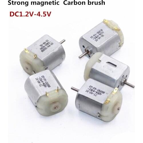 10pcs 280 Motor High Speed Electric DC 1.5V 3V 4.5V 6000rpm 12000rpm 17500rpm Strong Magnetic Carbon Brush DIY Toy Model Cars