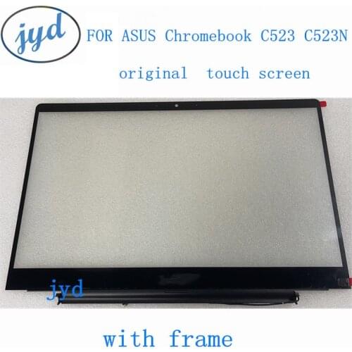 15.6inch FOR ASUS Chromebook C523 C523N Glass Touch Digitizer panel screen replacement For ASUS C523NA-IH24T