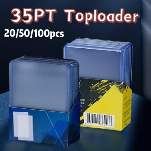 20/50Pcs 35PT PVC Top Loader 3x4 Board Game Sports Cards Outer Protector Gaming Trading Card Holder Sleeves Rigid Toploader