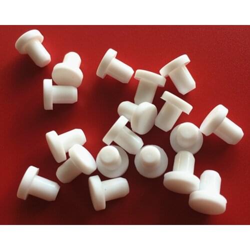 20pcs 2.7mm~14mm White Silicone Rubber Plug Cap Rubber Cap Sheath High Temperature Resistant Shock Pad Dust Plug