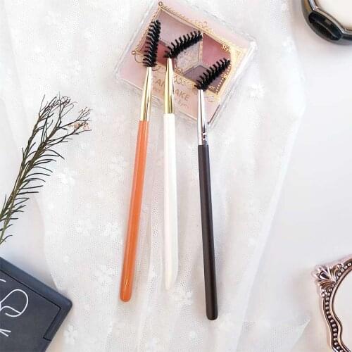 212 Professional Makeup Brushes Resilient Synthetic Fiber Bended Eyelash Eyebrow Brush Comb Cosmetic Tools Make Up Brush