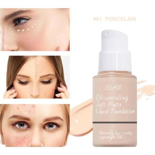 25ml Mineral Touch Whitening Face Liquid Foundation Concealer Facial Base Cream Brighten Moisturizer Natural Makeup Primer TSLM1