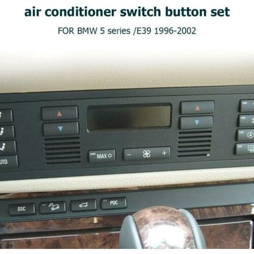 Auto Ac climate control Car Air Conditioning Switch Button Cover Interior Black For BMW X5/E53 E39