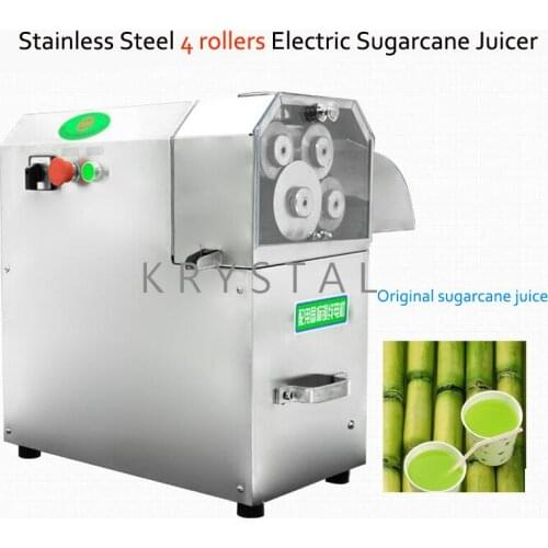 Automatic sugarcane juice extractor Stainless Steel Electric Sugarcane Juicer Machine with 3 or 4 Rollers Sugarcane juice press
