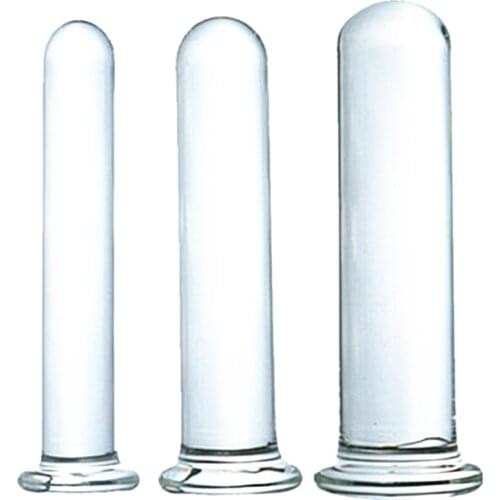 Big Glass Dildos For Women Men Anal Plug Masturbation Faux Crystal Penis Dildo Dick G-spot Massager Adult Sex Toy