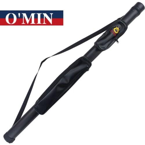 O'Min PU 2 Holes 3/4 Snooker Cue Cases Billiard Accessories Black Color 114cm Length China