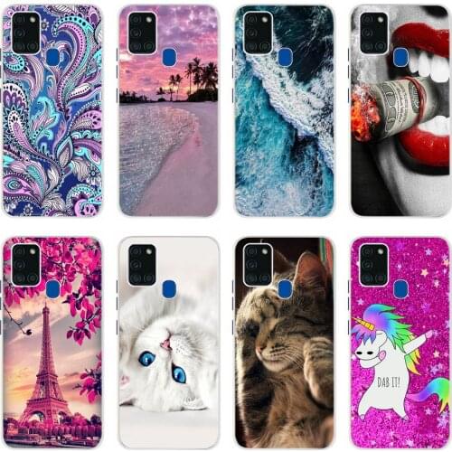 For Samsung Galaxy A21s Case Shockproof TPU Soft Silicone Phone Case For Samsung A21S A 21S A21 S A217F Back Cover Bumper Coque