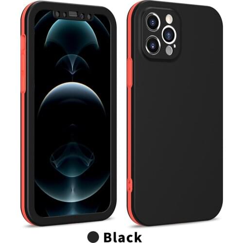 360 Phone Case For Iphone 12 Pro Max XR 7 8 11 Back Cover Silicone Shockproof Original Full Protection Armor Front Bumper 10Pcs