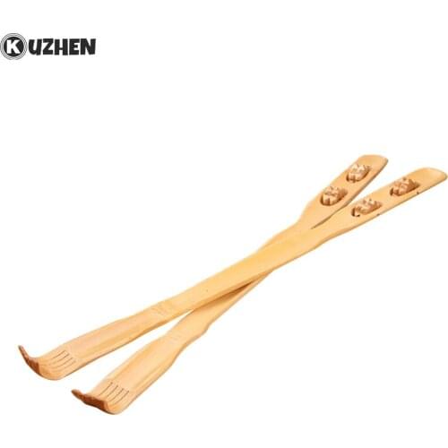 45cm Wooden Back Scratcher Wood Back Scraper Scratching Massager Body Massage Hackle Itch Stick Health Product