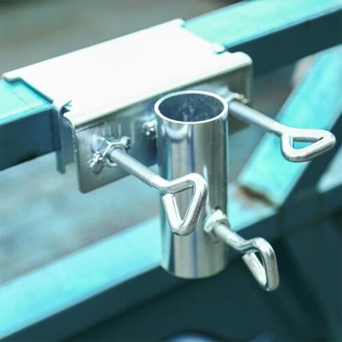 YYSD Parasol Holder Umbrella Stand Clip Bench Umbrella Fixing Clip Bracket Heavy Duty Umbrella Holder Clamp for Beach