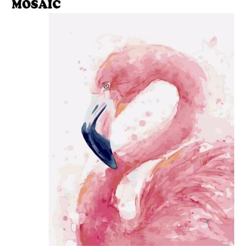 Diy Diamond Painting Colorful Flamingo picture Full Rhinestones Cross Stitch 5D Mosaic Diamond Embroidery Home Decoration