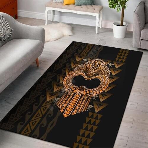 Hawaii Polynesian Area Rug Hawaiian Floor Mat Rug Non-slip Mat Dining Room Living Room Soft Bedroom Carpet