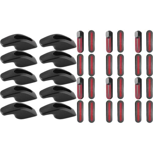 HOT 10 Pcs Upgrade Metal Flexible Hanger Hook & 24 Pcs Wheel Hubs Cap Protective Shell Case