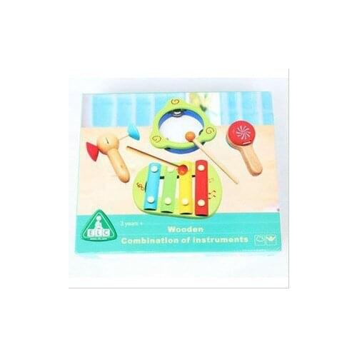 ELC toy burped drum castanet knock piano wooden percussion musical instrument set baby toys